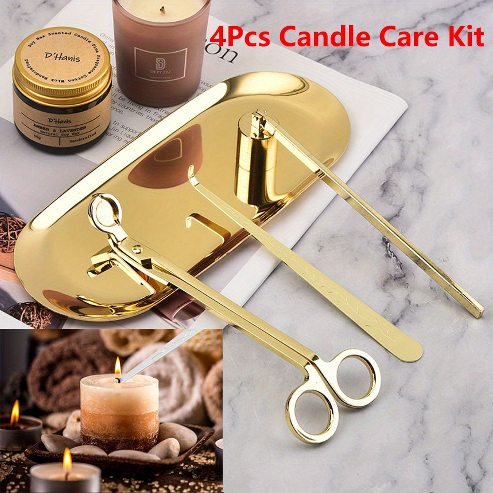 Home Improvement Tim - 4pcs/set Luxury Candle Care Kit Stainless