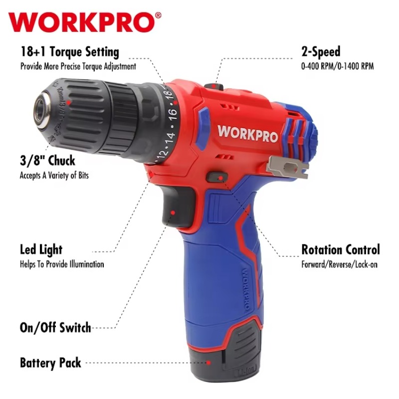 12V 10mm Cordless Drill Cordle - Power Drill Cordless ulasan dan harga