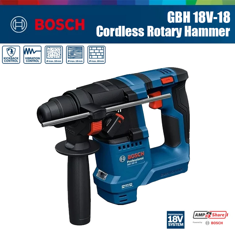 Bosch GBH 18V-18 Cordless Rota - Power Drill Cordless ulasan dan harga