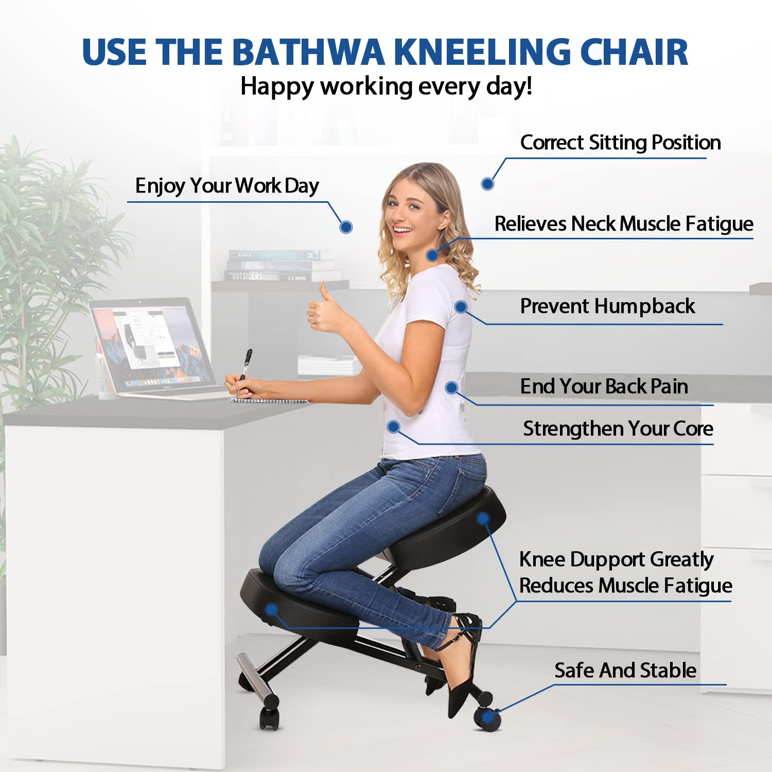 Kneeling Chair Ergonomic for O - Home Improvement In ulasan dan harga