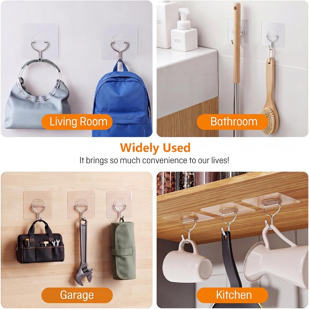 Heavy Duty Adhesive Wall Hooks - Home Improvement In ulasan dan harga