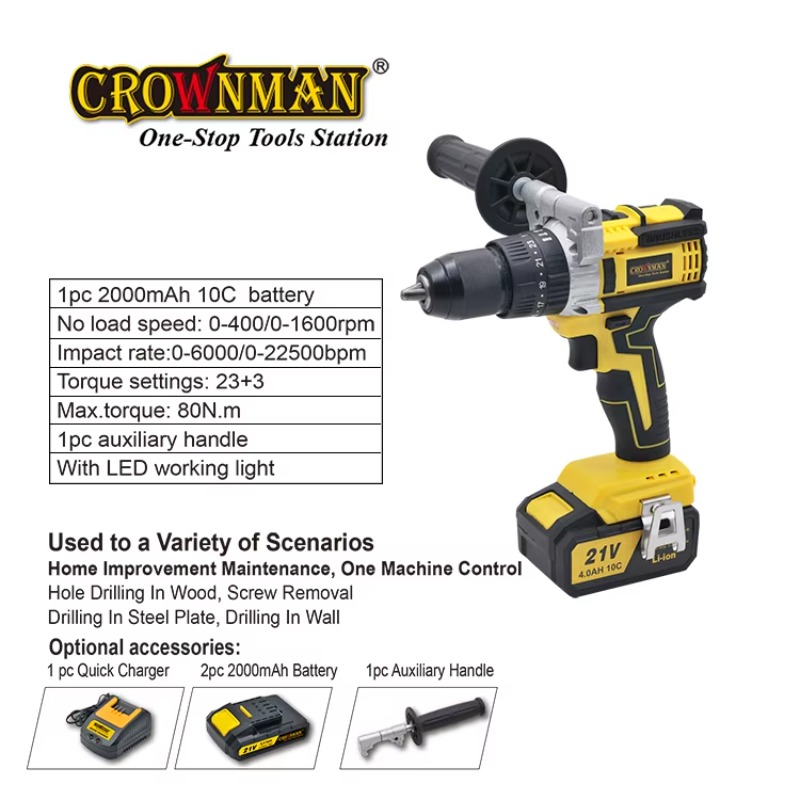 Power Brushless Motor 80N.m 13 - Power Drill Cordless ulasan dan harga